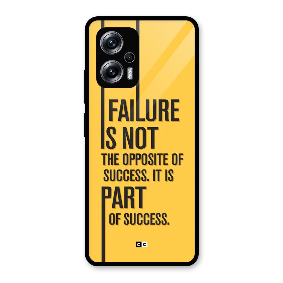 Part Of Success Glass Back Case for Redmi K50i