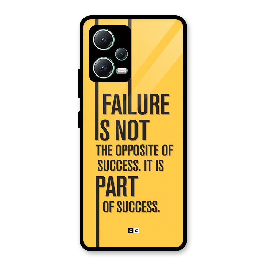 Part Of Success Glass Back Case for Redmi Note 12 5G