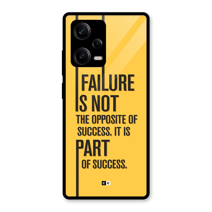 Part Of Success Glass Back Case for Redmi Note 12 Pro