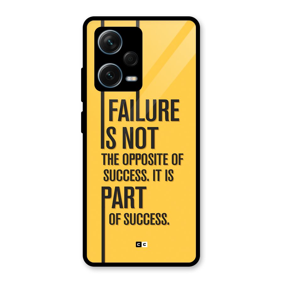Part Of Success Glass Back Case for Redmi Note 12 Pro Plus 5G