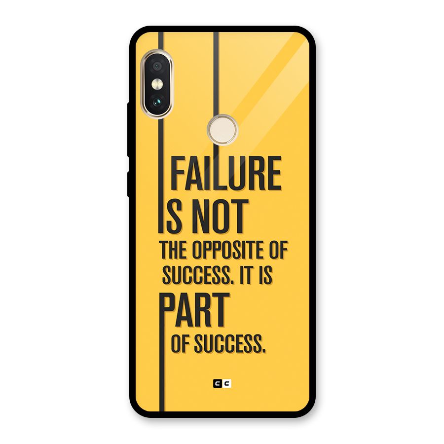 Part Of Success Glass Back Case for Redmi Note 5 Pro
