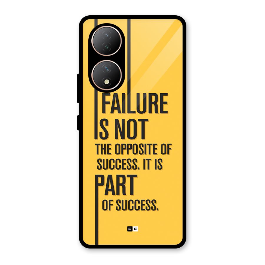 Part Of Success Glass Back Case for Vivo T2