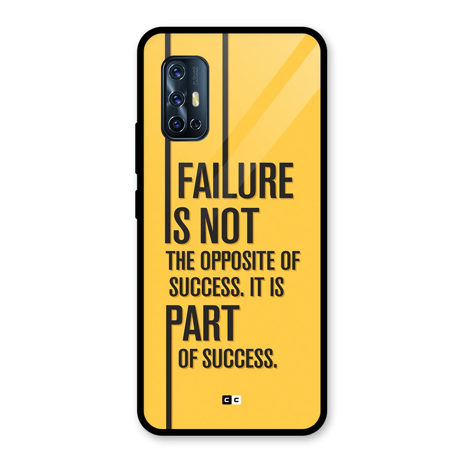 Part Of Success Glass Back Case for Vivo V17