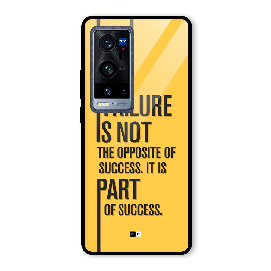 Part Of Success Glass Back Case for Vivo X60 Pro Plus