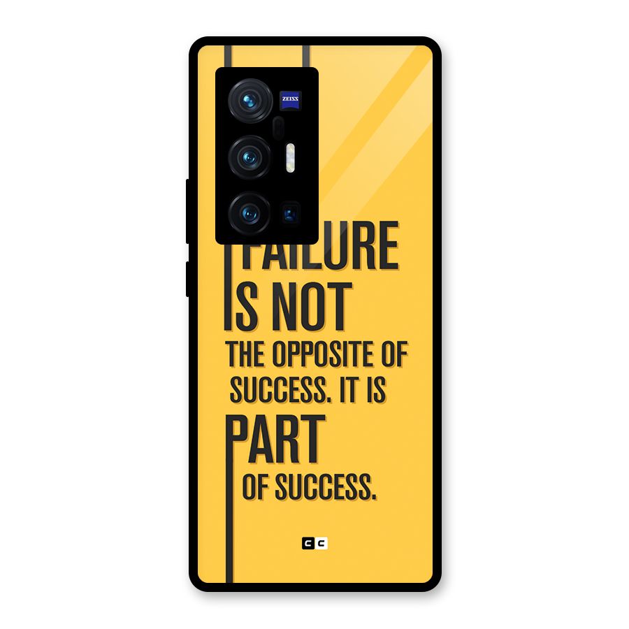 Part Of Success Glass Back Case for Vivo X70 Pro Plus