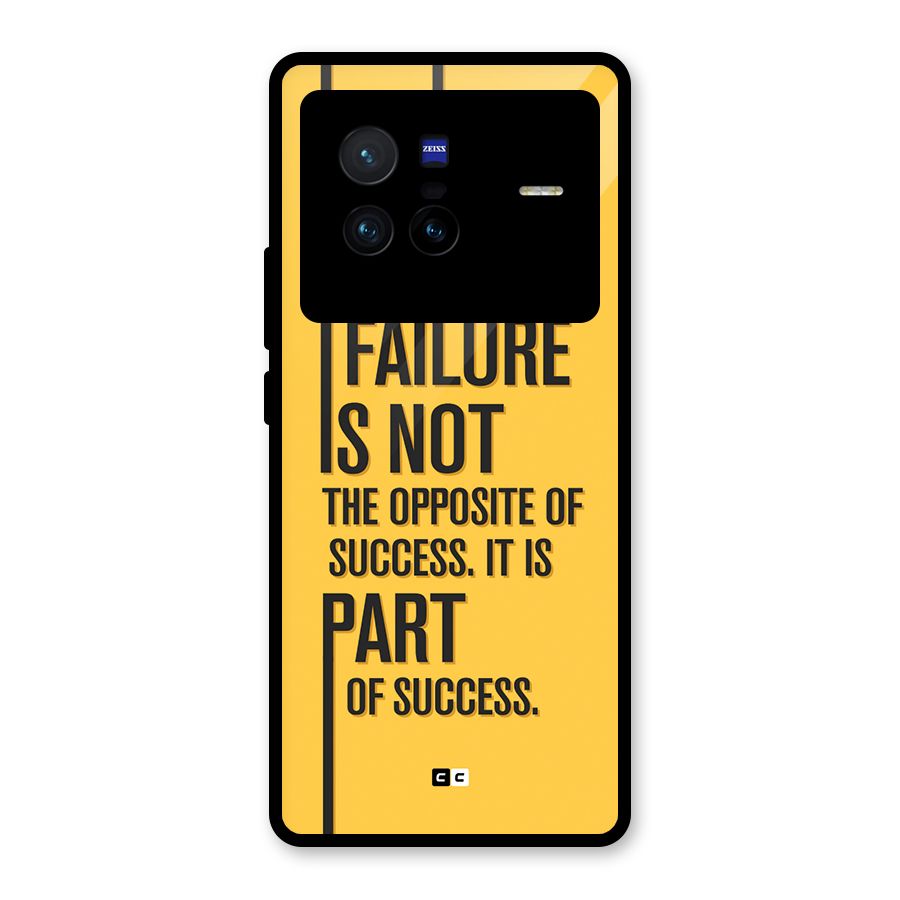 Part Of Success Glass Back Case for Vivo X80
