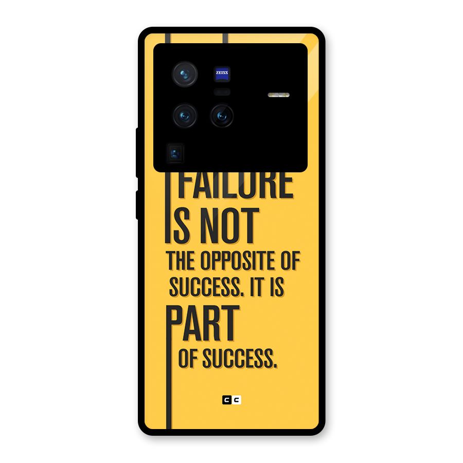 Part Of Success Glass Back Case for Vivo X80 Pro
