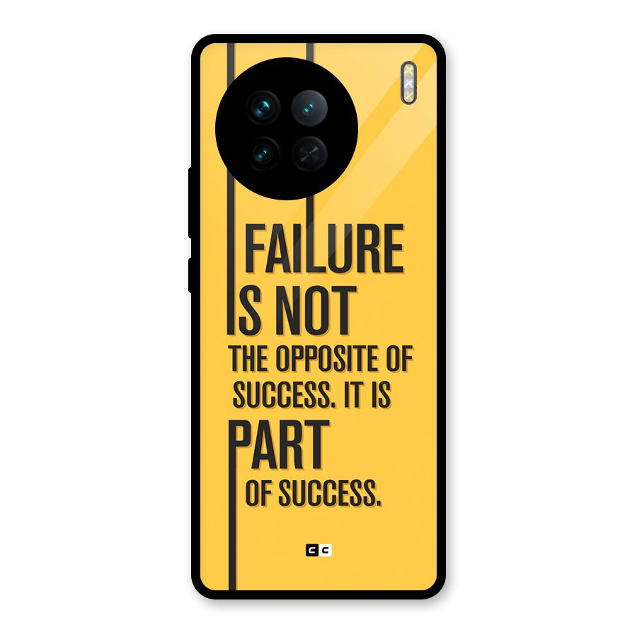 Part Of Success Glass Back Case for Vivo X90