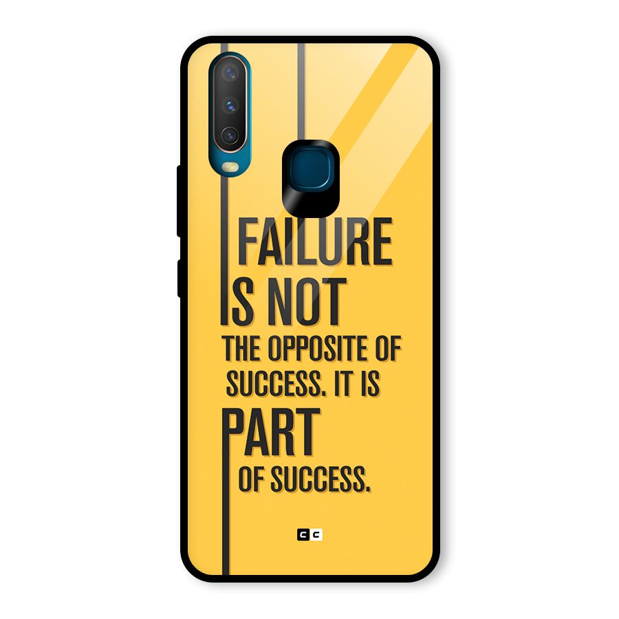 Part Of Success Glass Back Case for Vivo Y15