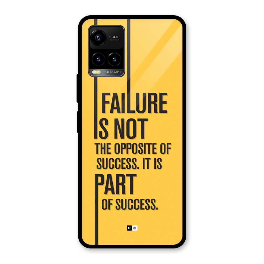 Part Of Success Glass Back Case for Vivo Y21T