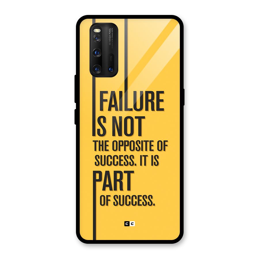 Part Of Success Glass Back Case for Vivo iQOO 3