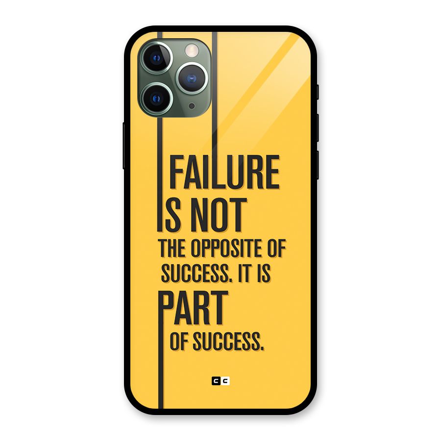 Part Of Success Glass Back Case for iPhone 11 Pro