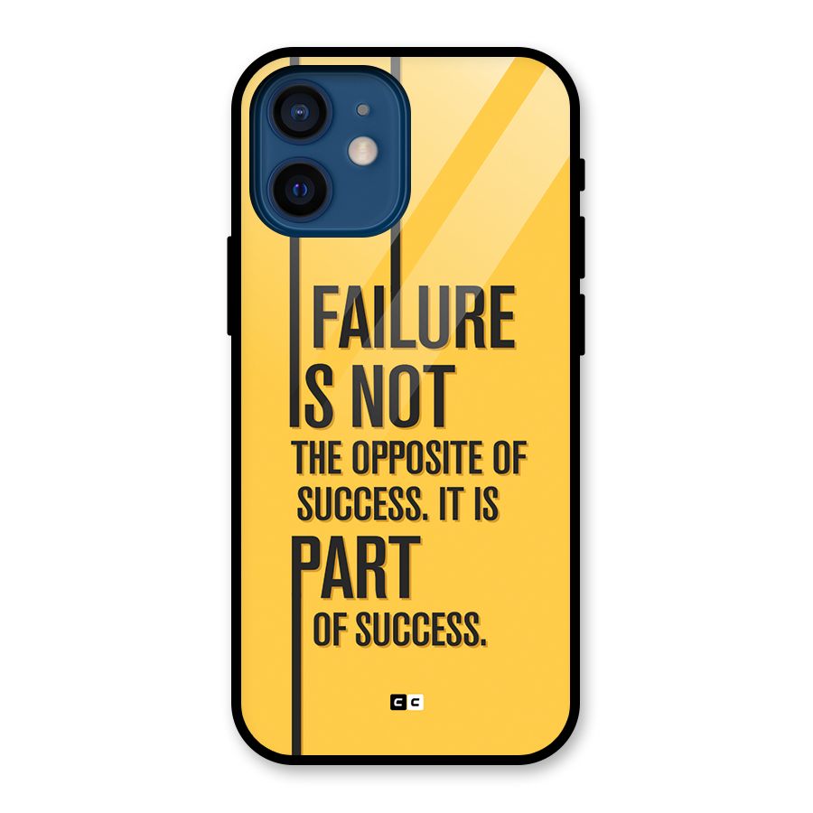 Part Of Success Glass Back Case for iPhone 12 Mini