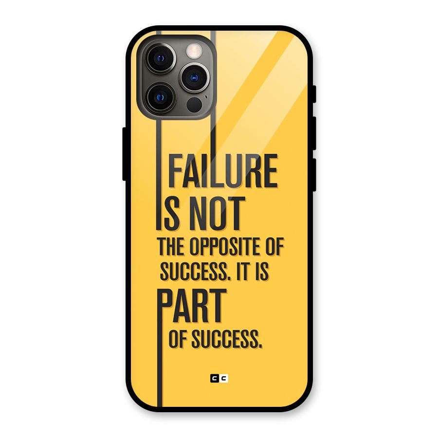 Part Of Success Glass Back Case for iPhone 12 Pro