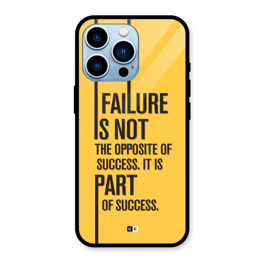 Part Of Success Glass Back Case for iPhone 13 Pro