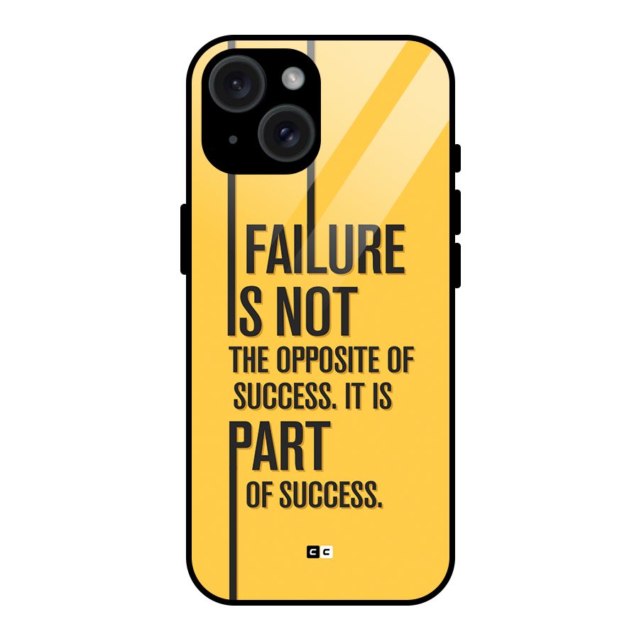 Part Of Success Glass Back Case for iPhone 15