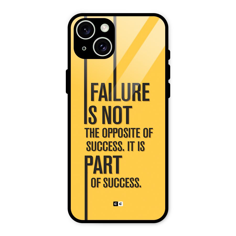 Part Of Success Glass Back Case for iPhone 15 Plus