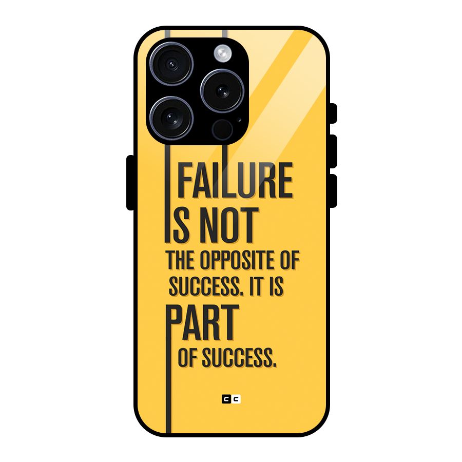 Part Of Success Glass Back Case for iPhone 15 Pro