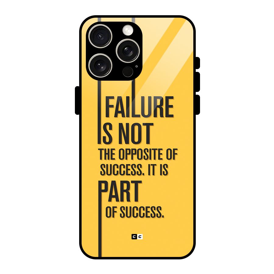 Part Of Success Glass Back Case for iPhone 15 Pro Max
