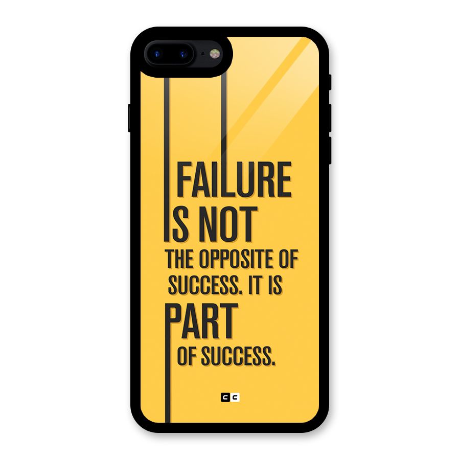 Part Of Success Glass Back Case for iPhone 8 Plus