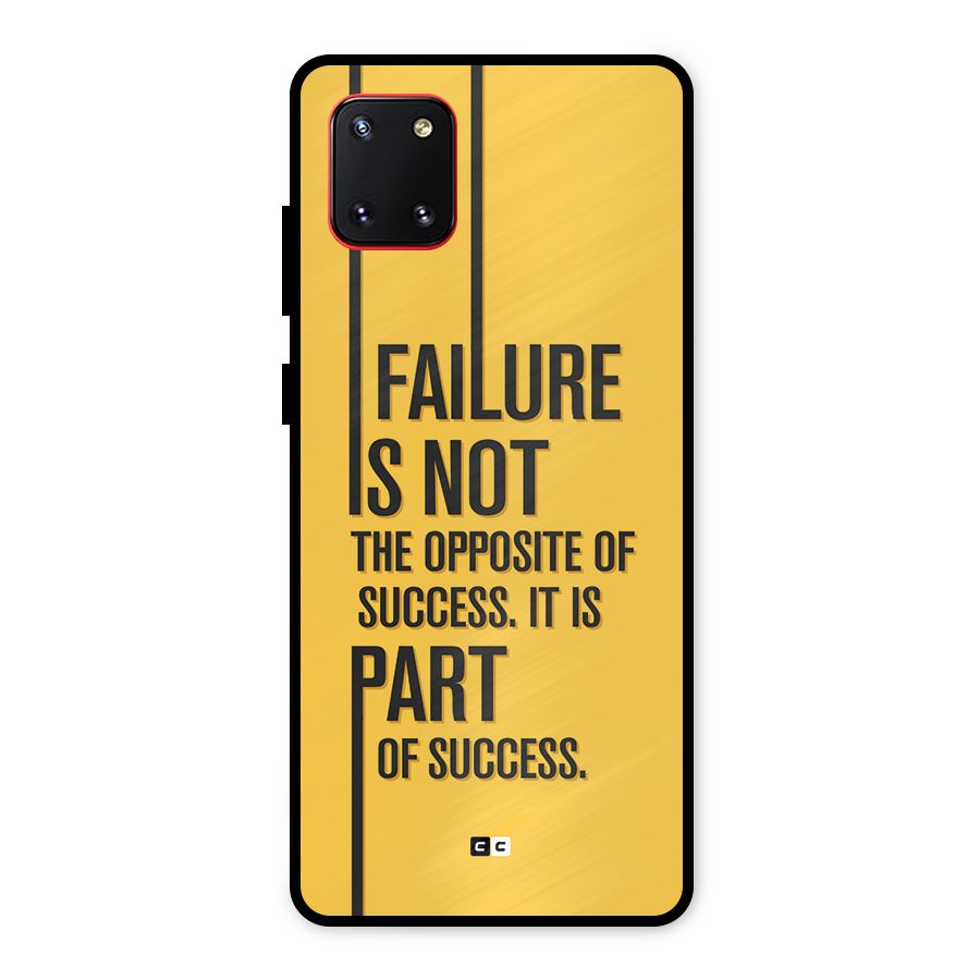 Part Of Success Metal Back Case for Galaxy Note 10 Lite