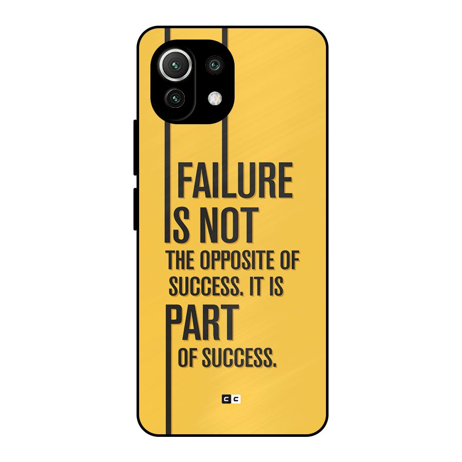 Part Of Success Metal Back Case for Mi 11 Lite