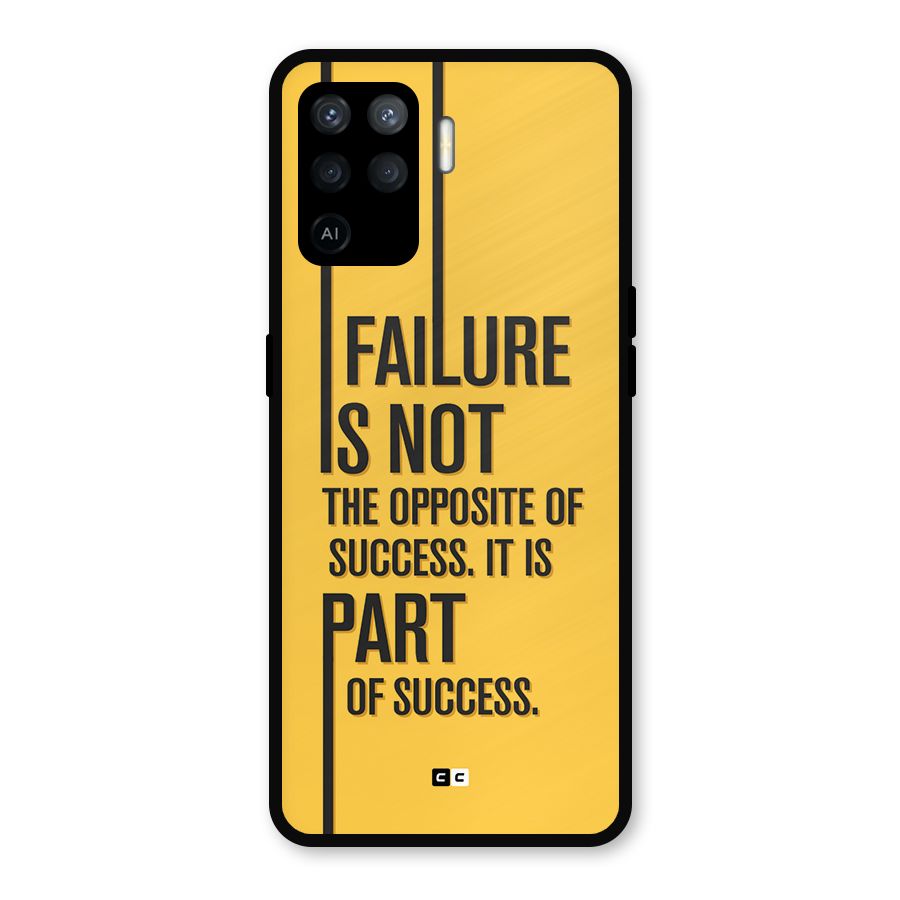 Part Of Success Metal Back Case for Oppo F19 Pro