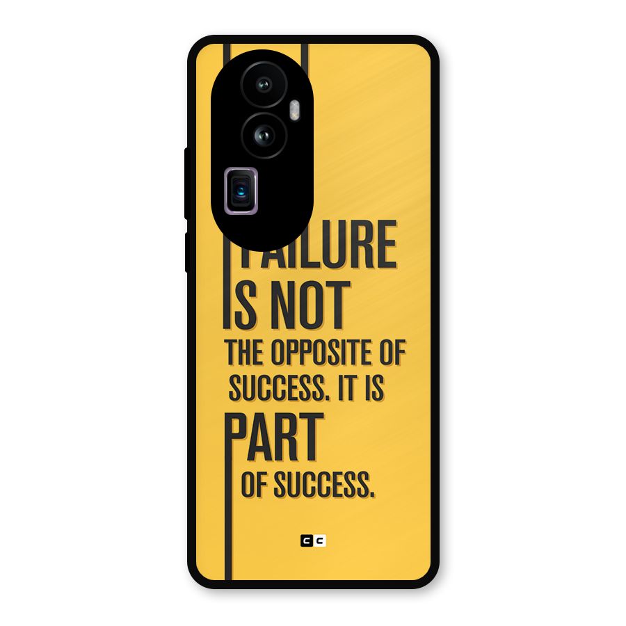 Part Of Success Metal Back Case for Oppo Reno10 Pro Plus