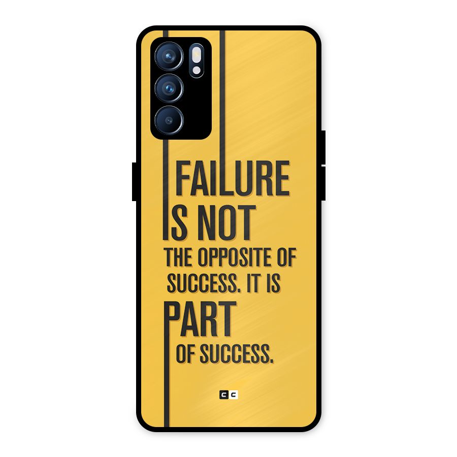 Part Of Success Metal Back Case for Oppo Reno6 5G