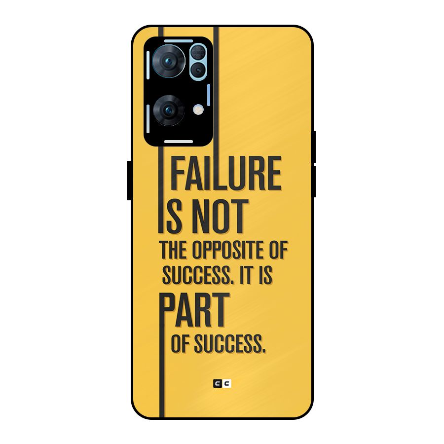 Part Of Success Metal Back Case for Oppo Reno7 Pro 5G