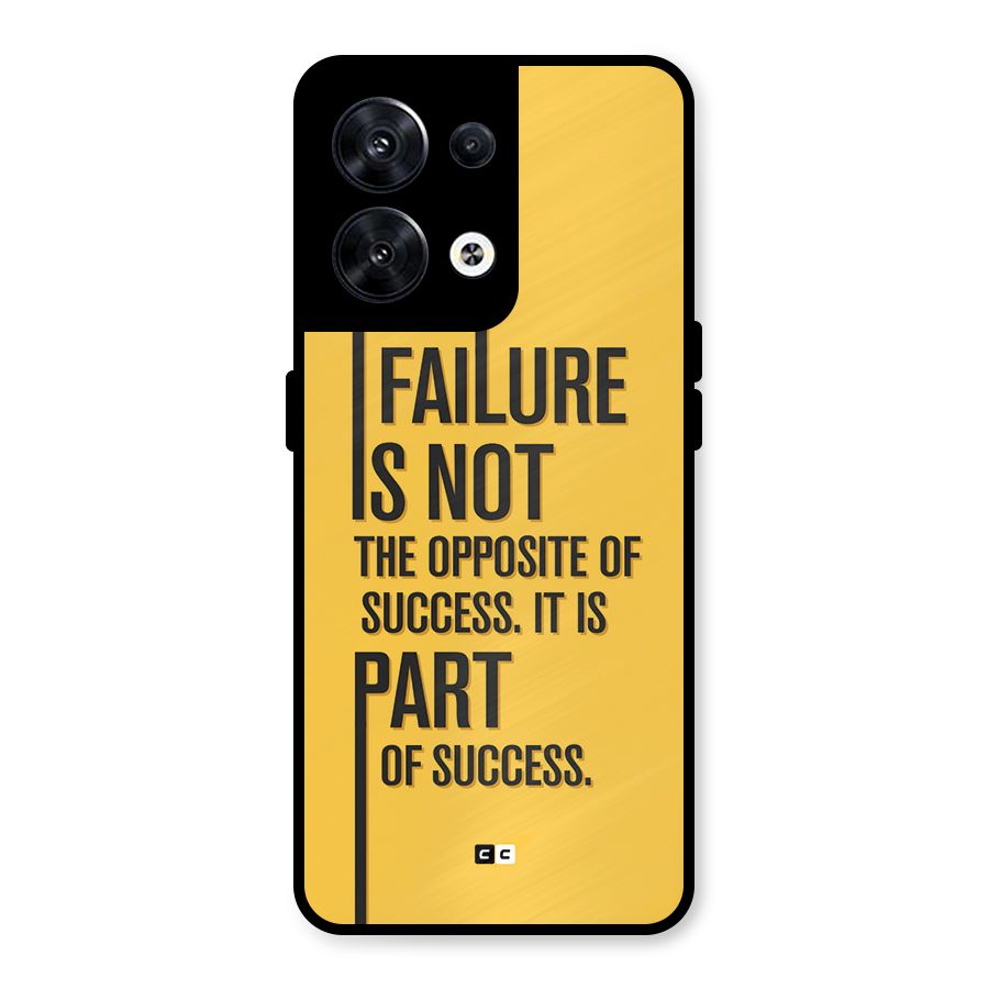 Part Of Success Metal Back Case for Oppo Reno8 5G