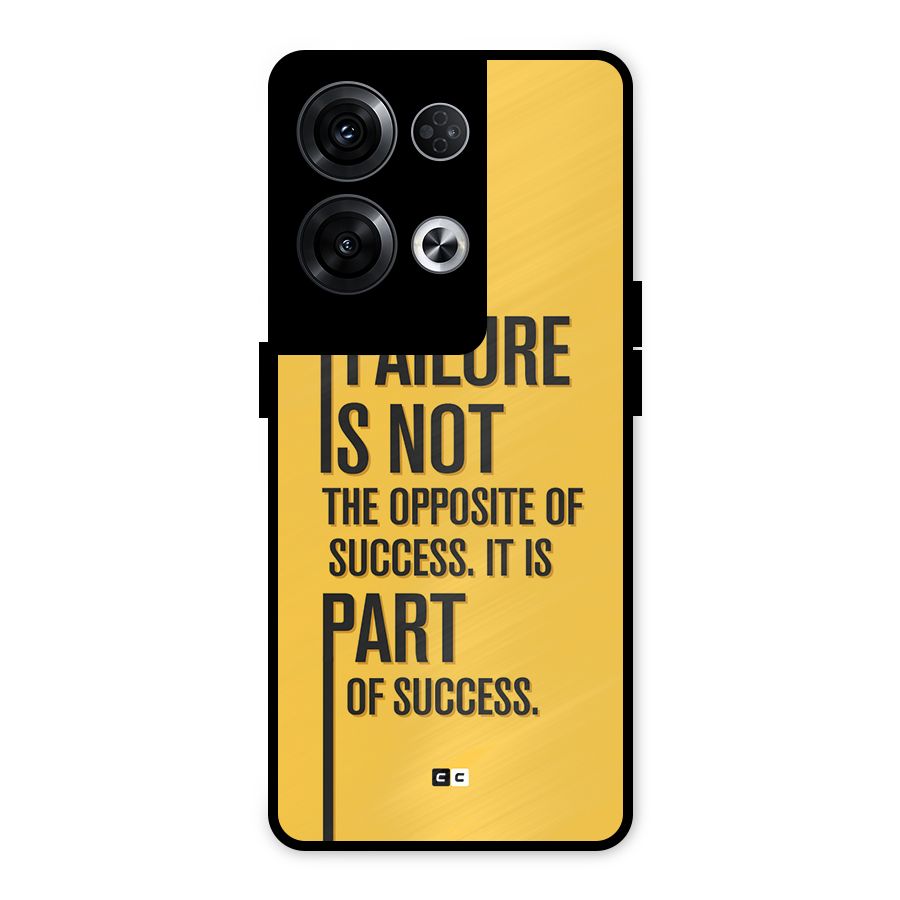 Part Of Success Metal Back Case for Oppo Reno8 Pro 5G