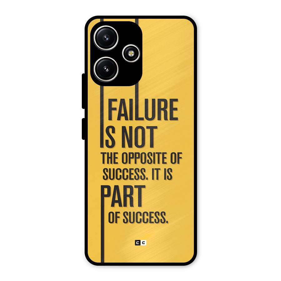 Part Of Success Metal Back Case for Poco M6 Pro