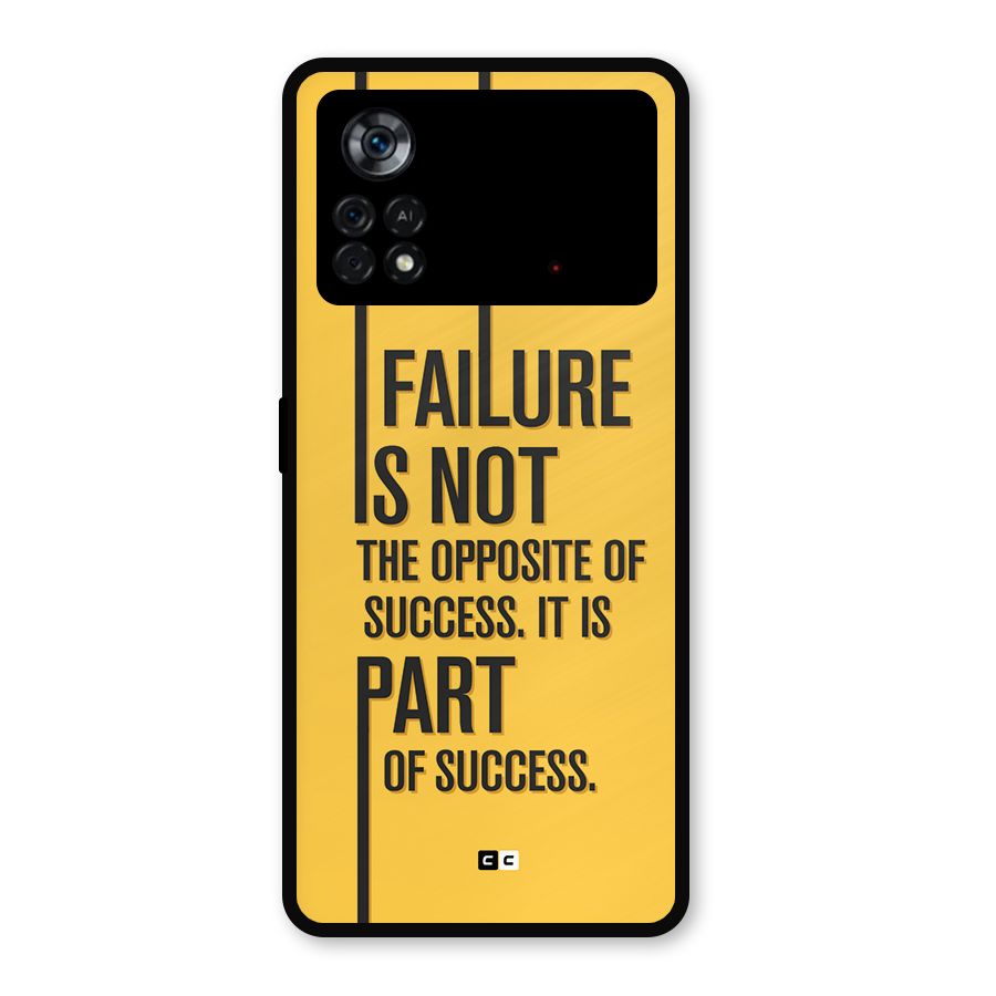 Part Of Success Metal Back Case for Poco X4 Pro 5G