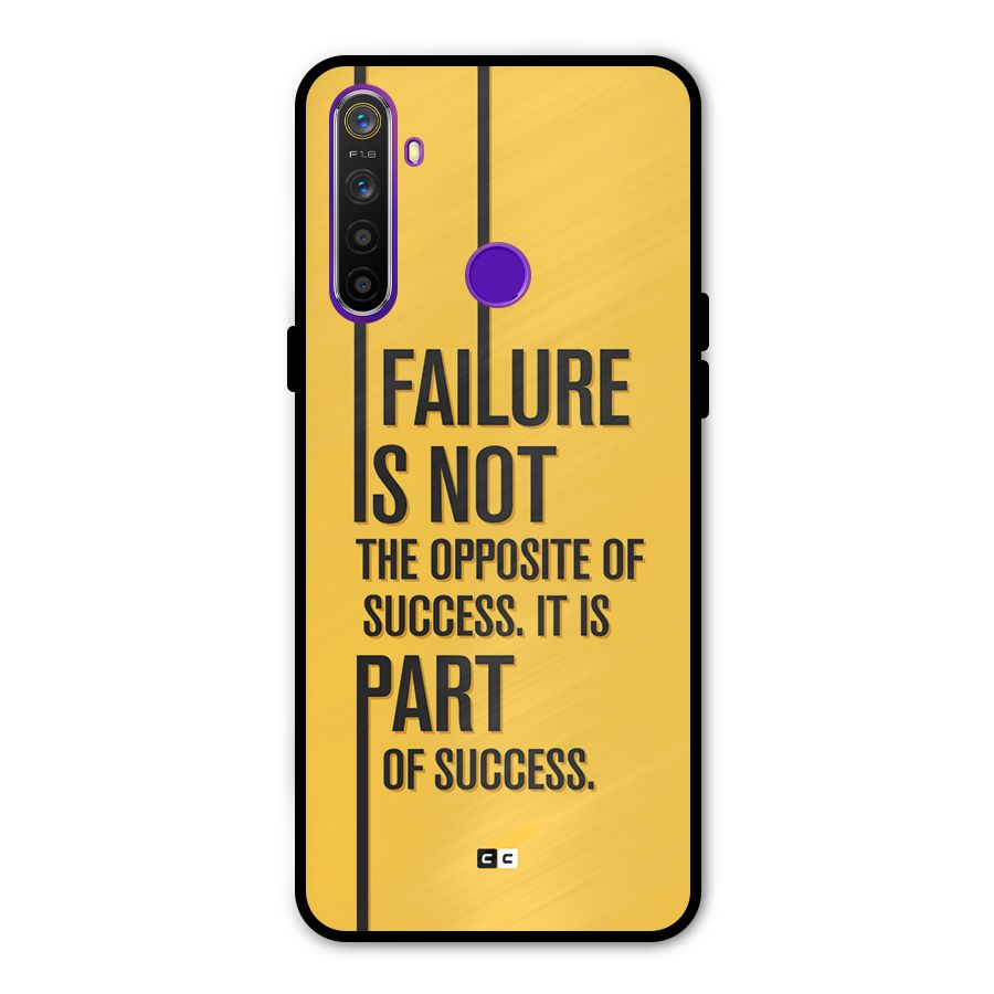 Part Of Success Metal Back Case for Realme 5i