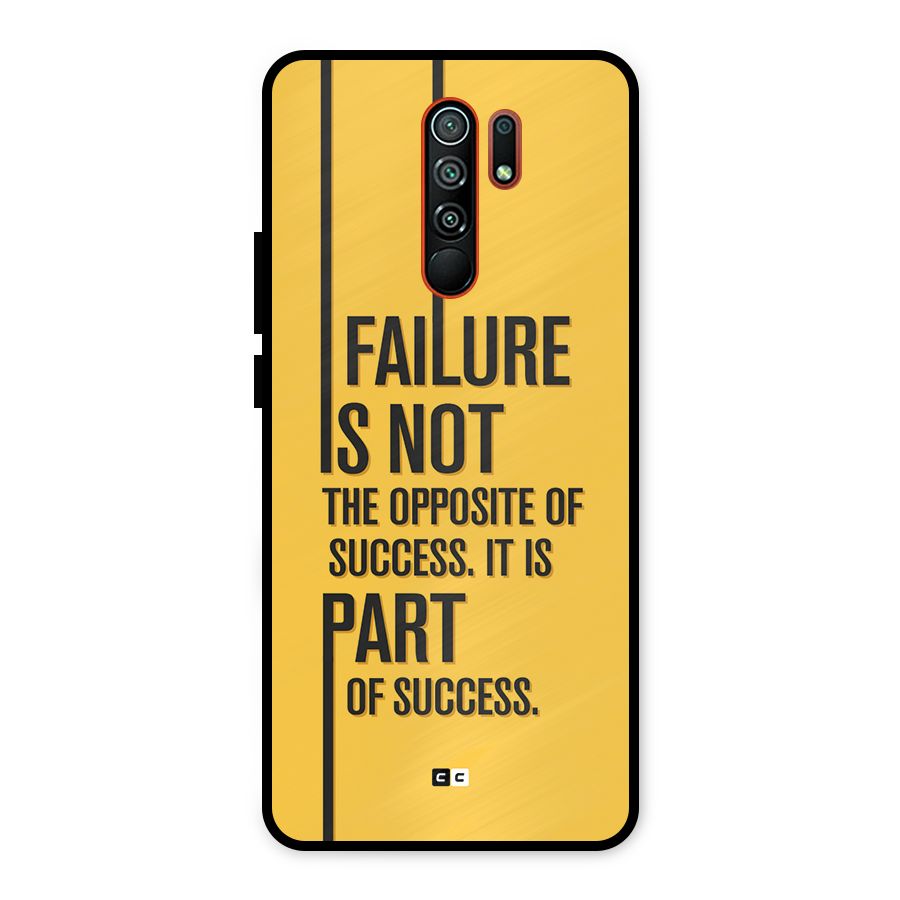 Part Of Success Metal Back Case for Redmi 9 Prime