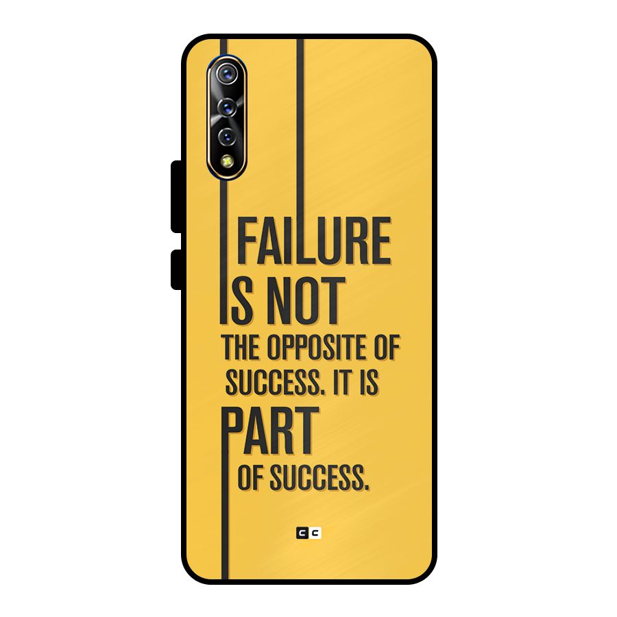 Part Of Success Metal Back Case for Vivo S1