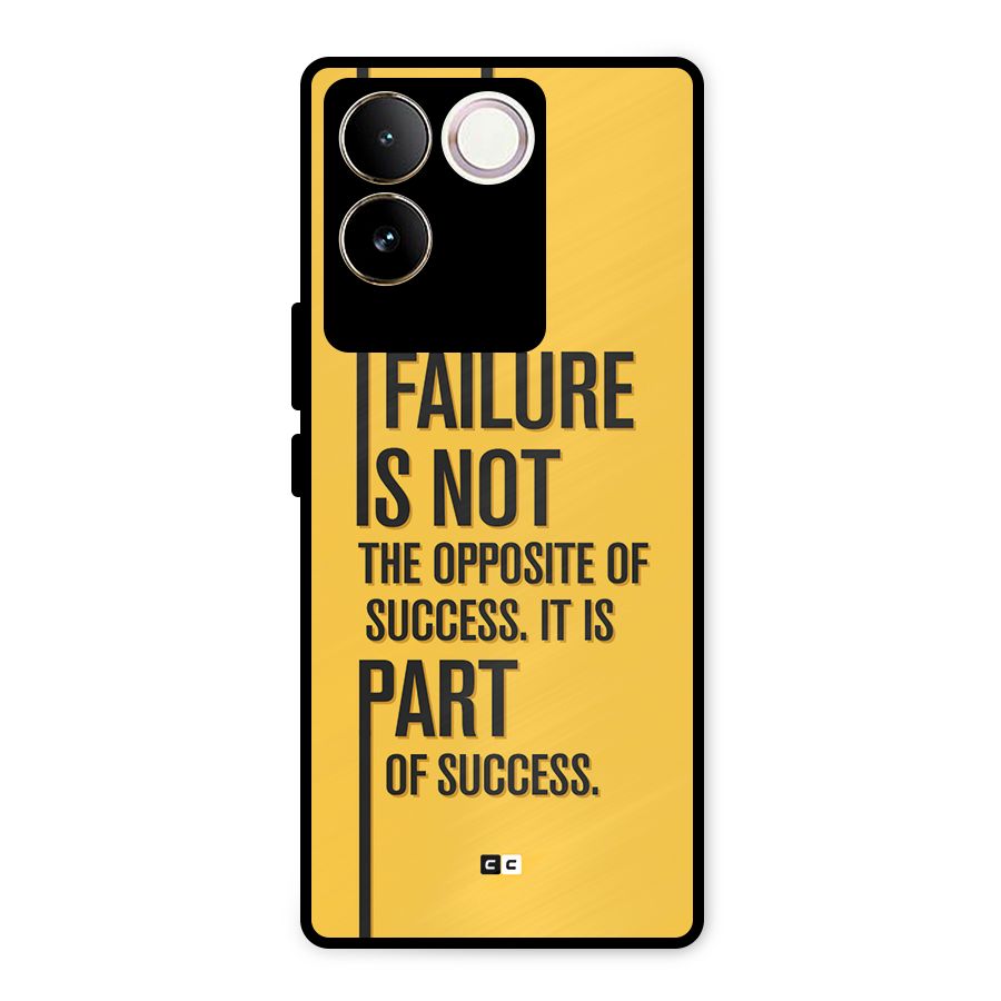 Part Of Success Metal Back Case for Vivo T2 Pro