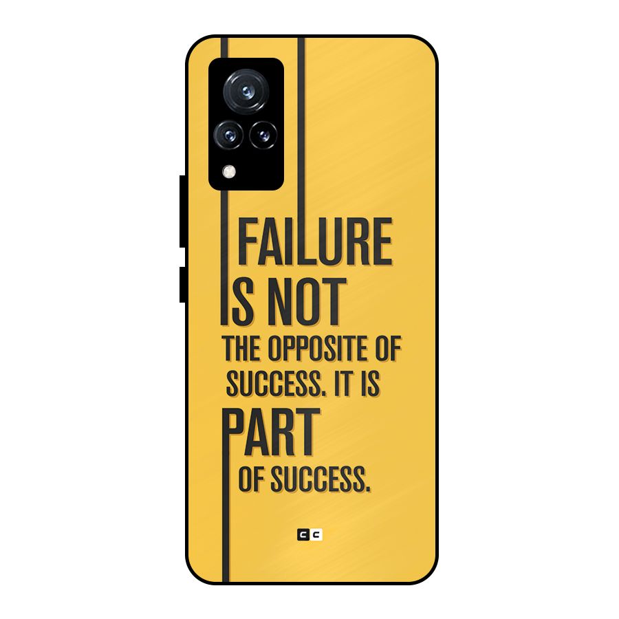 Part Of Success Metal Back Case for Vivo V21 5G