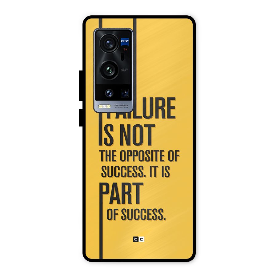 Part Of Success Metal Back Case for Vivo X60 Pro Plus