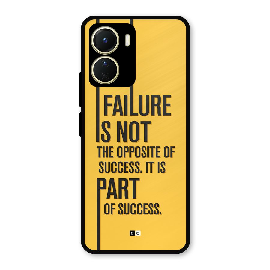 Part Of Success Metal Back Case for Vivo Y16