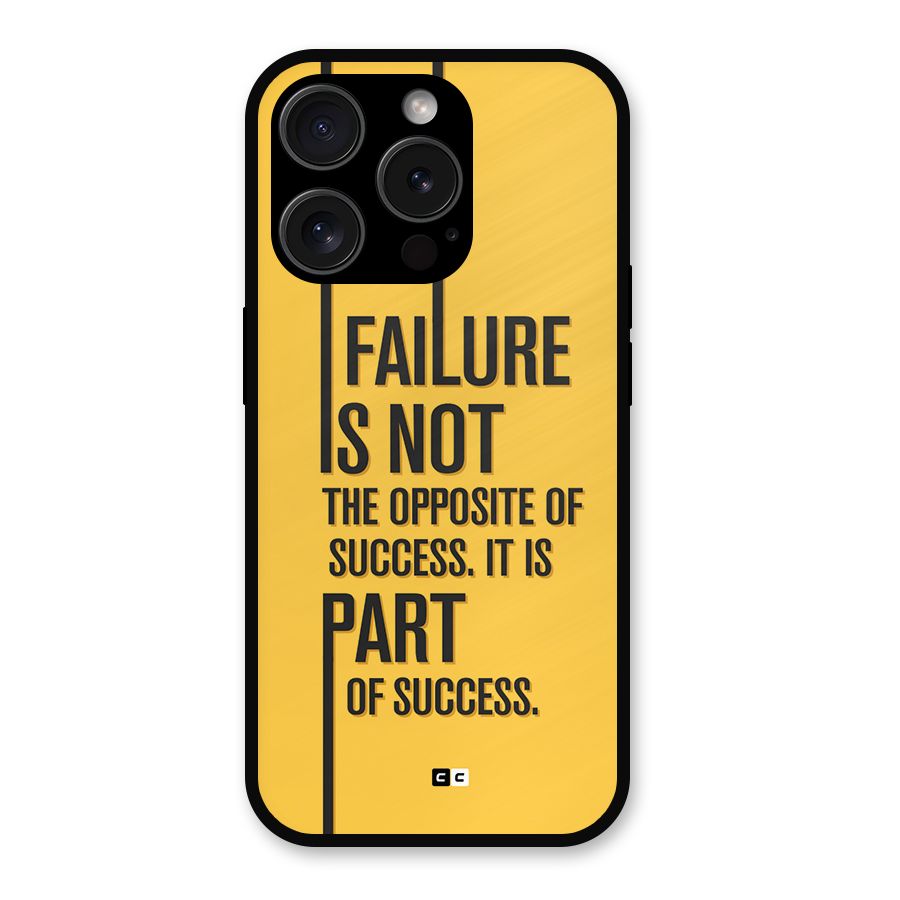 Part Of Success Metal Back Case for iPhone 15 Pro