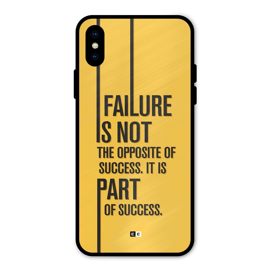 Part Of Success Metal Back Case for iPhone XS