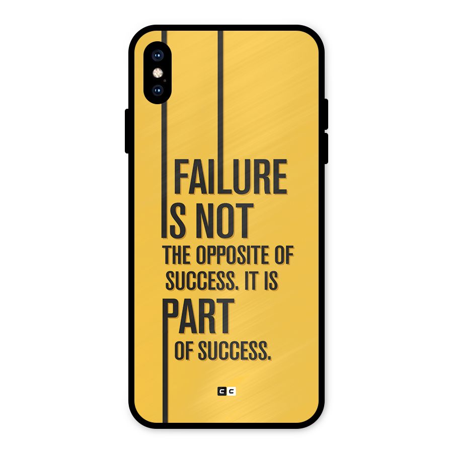 Part Of Success Metal Back Case for iPhone XS Max