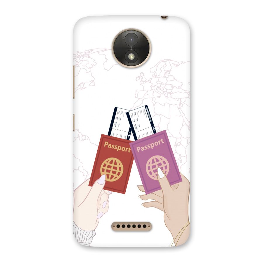 Passport Drive Back Case for Moto C Plus