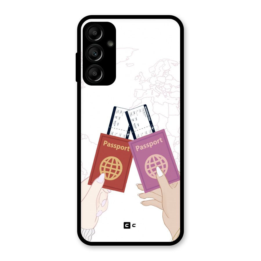 Passport Drive Glass Back Case for Galaxy A14 5G