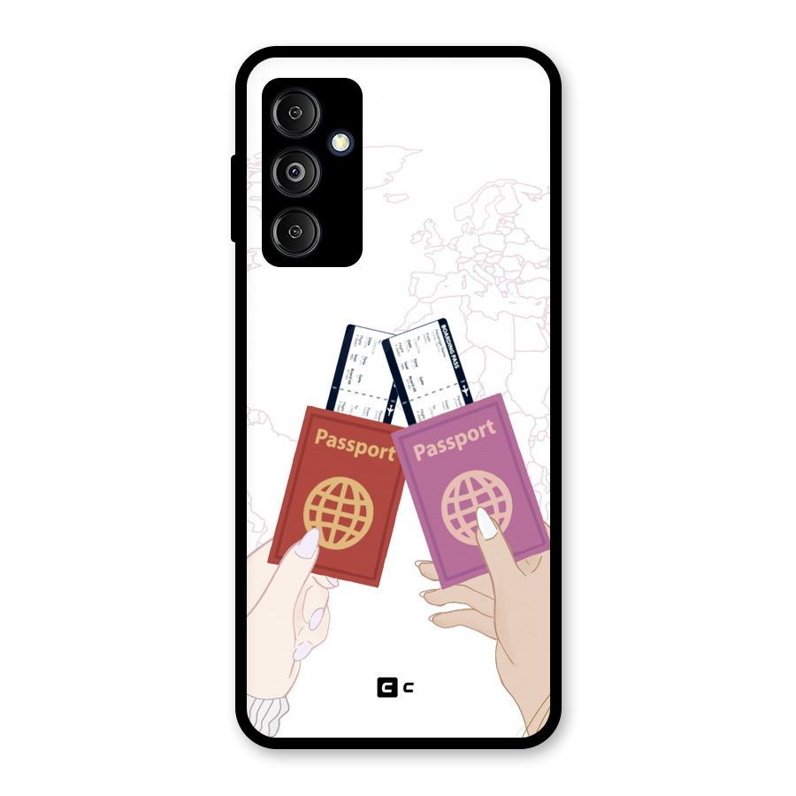 Passport Drive Glass Back Case for Galaxy M14 5G