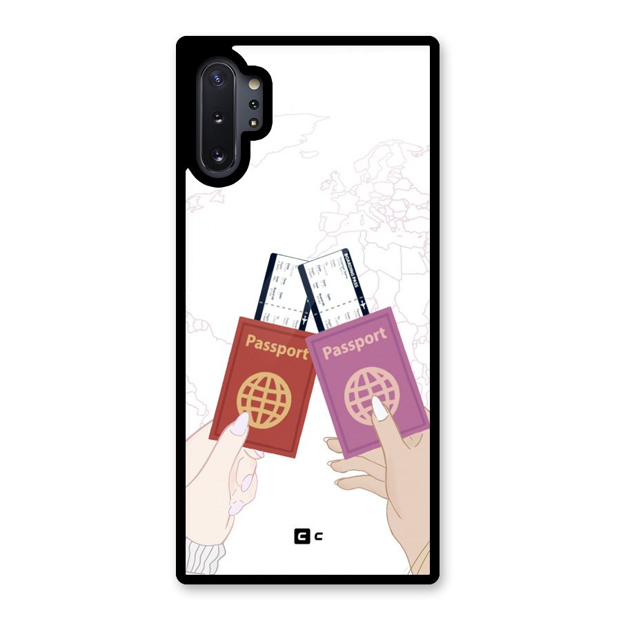 Passport Drive Glass Back Case for Galaxy Note 10 Plus