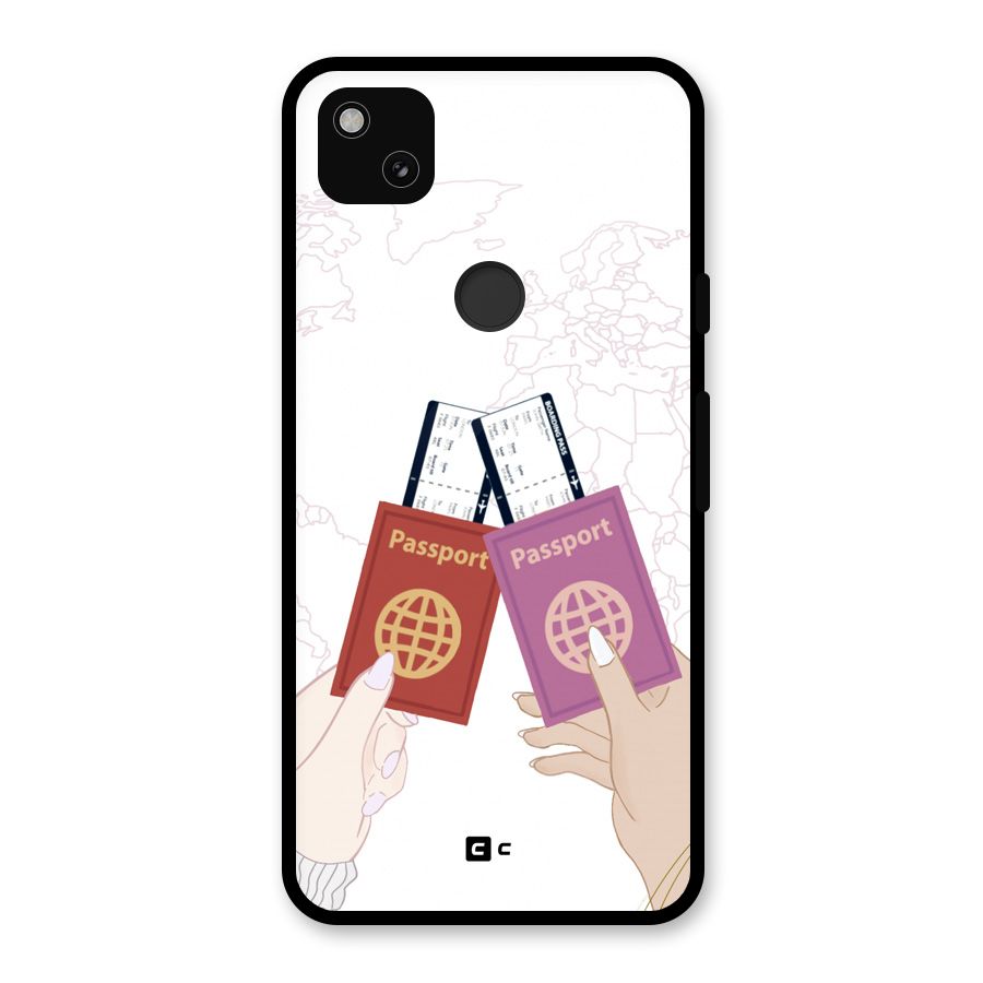 Passport Drive Glass Back Case for Google Pixel 4a