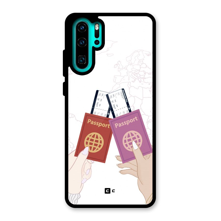 Passport Drive Glass Back Case for Huawei P30 Pro